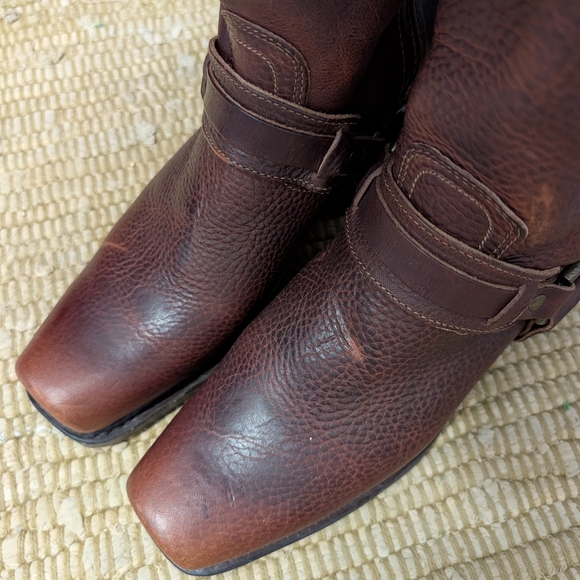 FRYE harness leather mid boots 8.5 - Picture 7 of 16